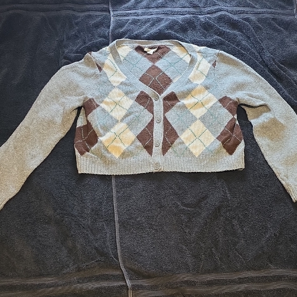 AMERICAN EAGLE Argyle Patterned Women's Sweater